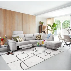 Profijt Meubel Hoekbank rechts Mirtho grijs relaxfunctie supreme comfort