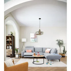 Profijt Meubel Hoekbank rechts Nyborg grijs relaxfunctie basic comfort