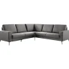 Profijt Meubel Hoekbank rechts Nyborg microleder antraciet premium comfort