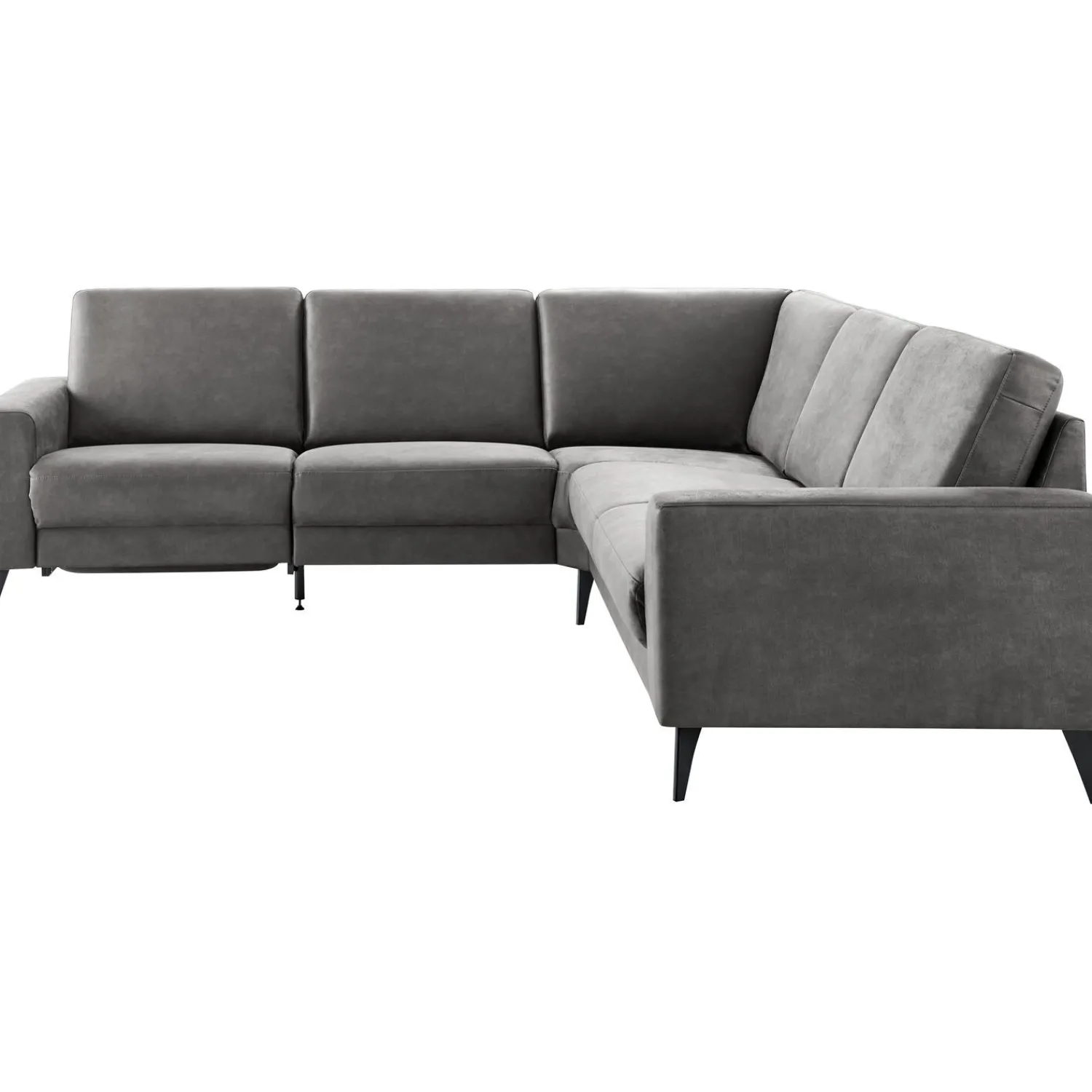 Profijt Meubel Hoekbank rechts Nyborg microleder antraciet premium comfort