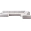 Profijt Meubel Hoekbank rechts Tordera grijs basic comfort