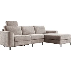 Profijt Meubel Hoekbank rechts Totham bruin relaxfunctie supreme comfort