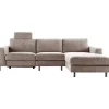 Profijt Meubel Hoekbank rechts Totham bruin relaxfunctie basic comfort