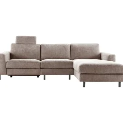 Profijt Meubel Hoekbank rechts Totham bruin relaxfunctie basic comfort