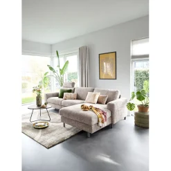 Profijt Meubel Hoekbank rechts Totham bruin relaxfunctie basic comfort