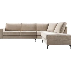 Profijt Meubel Hoekbank rechts Totham taupe basic comfort