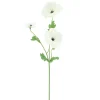 Profijt Meubel Kunstbloem Dorzano klaproos 60 cm wit