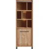 Profijt Meubel Opbergkast Alva 188x63x50 cm orange teak met verlichting
