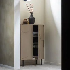 Profijt Meubel Opbergkast Atri 135x85x40 cm taupe