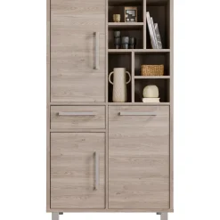Profijt Meubel Opbergkast Gradoly 200x110x45 cm grijs