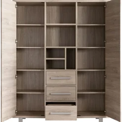Profijt Meubel Opbergkast Gradoly 200x155x45 cm grijs