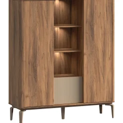 Profijt Meubel Opbergkast Lodetto 165x141x45 cm deur champagnekleur