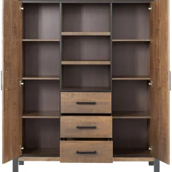 Profijt Meubel Opbergkast Mantera 170x139x48 cm donkerbruin