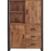 Profijt Meubel Opbergkast Newhaven mangohout 150x100x43 cm