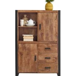 Profijt Meubel Opbergkast Newhaven mangohout 150x100x43 cm