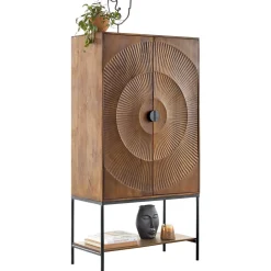 Profijt Meubel Opbergkast Nocona mangohout 190x100x41 cm