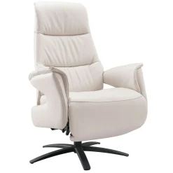 Profijt Meubel Relaxfauteuil Altonia large lichtgrijs leer