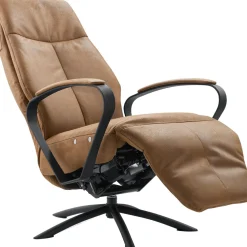 Profijt Meubel Relaxfauteuil Beltra elektrisch small microleder bruin