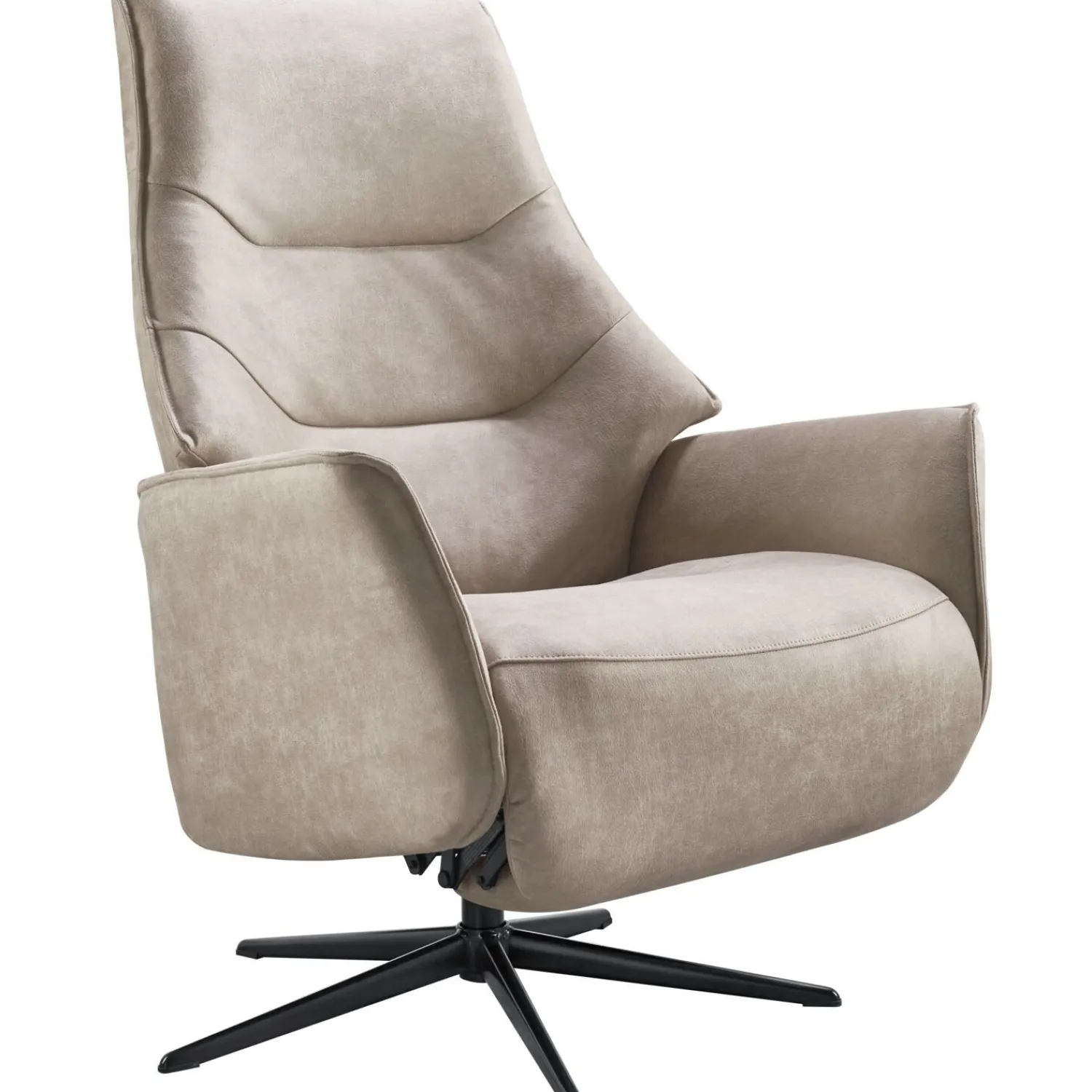 Profijt Meubel Relaxfauteuil Clay medium microleder taupe