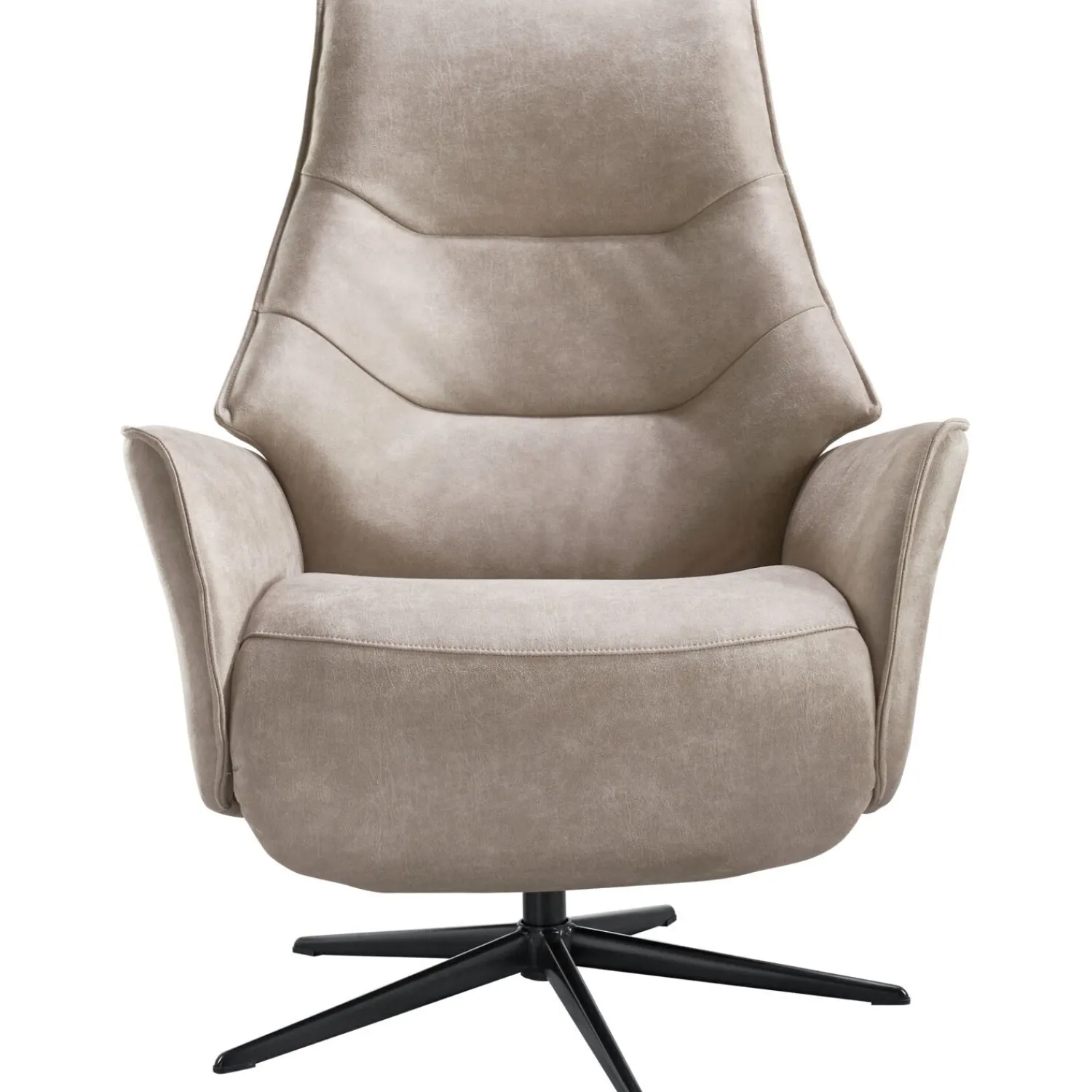 Profijt Meubel Relaxfauteuil Clay medium microleder taupe