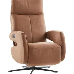 Profijt Meubel Relaxfauteuil Niland elektrisch medium microleder bruin
