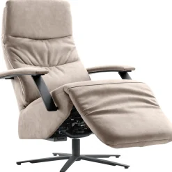 Profijt Meubel Relaxfauteuil Tofino elektrisch microleder grijs