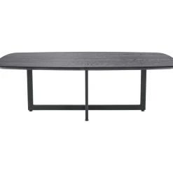 Profijt Meubel Salontafel Widnes zwart eikenhout 130x65 cm Deens ovaal