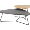 Profijt Meubel Salontafelset Donora 112 en 69 cm driehoekig