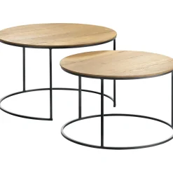 Profijt Meubel Salontafelset Ferbane oriënt 65 en 75 cm rond