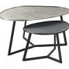 Profijt Meubel Salontafelset Novato 38 en 55 cm organisch