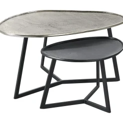 Profijt Meubel Salontafelset Novato 38 en 55 cm organisch
