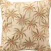 Profijt Meubel Sierkussen Westray 45x45 cm beige met palmbomen