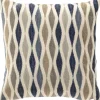 Profijt Meubel Sierkussen Westray 45x45 cm in blauwtinten