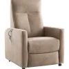 Profijt Meubel Sta-op stoel Novie 2-motorig medium microleder taupe