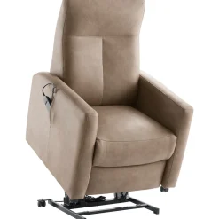 Profijt Meubel Sta-op stoel Novie 2-motorig medium microleder taupe