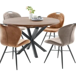 Profijt Meubel Uitschuifbare eettafel Caltana 130/170 cm donkerbruin
