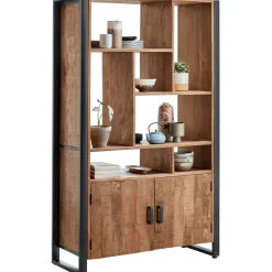 Profijt Meubel Vakkenkast Newhaven mangohout 180x110x43 cm