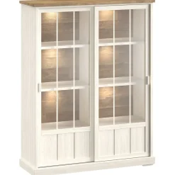 Profijt Meubel Vitrinekast Eldora 188x143x50 cm 2 glazen deuren