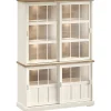 Profijt Meubel Vitrinekast Eldora 210x143x50 cm 4 glazen schuifdeuren