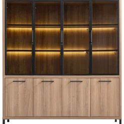 Profijt Meubel Vitrinekast Selinia 200x183x45 cm