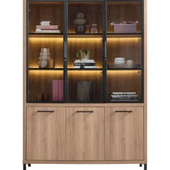 Profijt Meubel Vitrinekast Selinia 200x140x45 cm