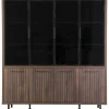Profijt Meubel Vitrinekast Tenino 200x183x45 cm bruin