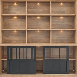 Profijt Meubel Wandmeubel Ladonia 210x209x50 cm 3 schuifdeuren