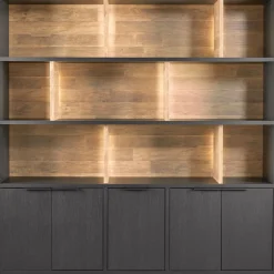 Profijt Meubel Wandmeubel Verdio 212x207x50 cm met verlichting