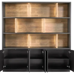 Profijt Meubel Wandmeubel Verdio 212x207x50 cm met verlichting